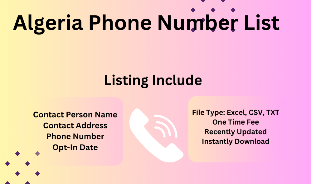 Algeria phone number list