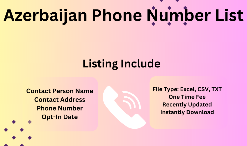 Azerbaijan phone number list