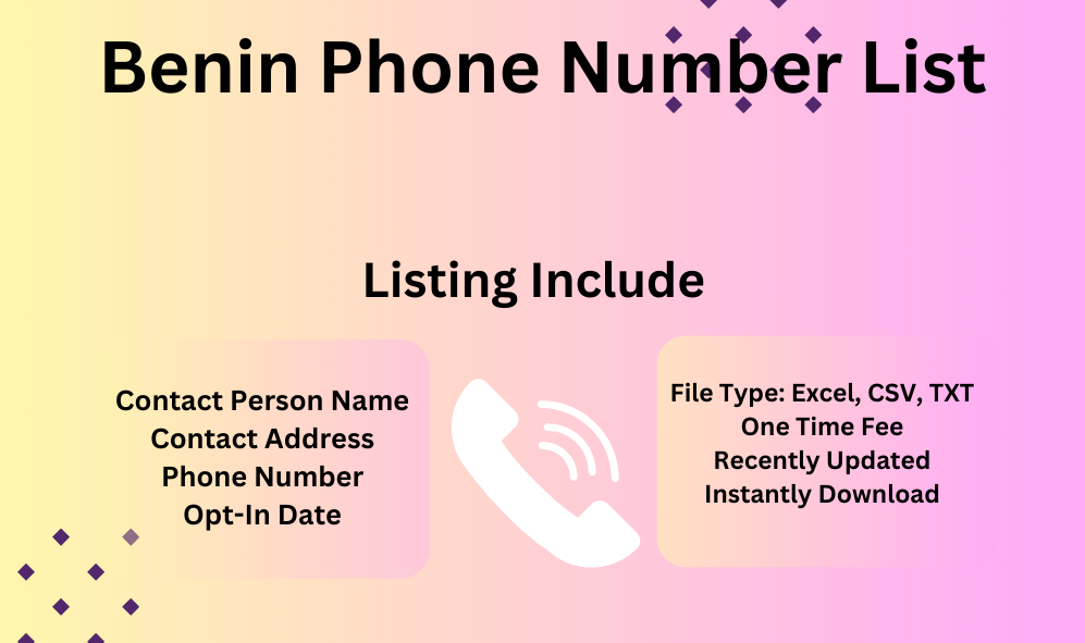 Benin phone number list