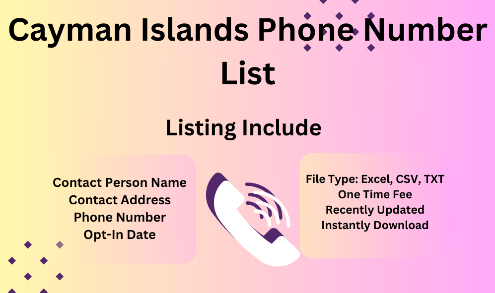 Cayman Islands phone number list