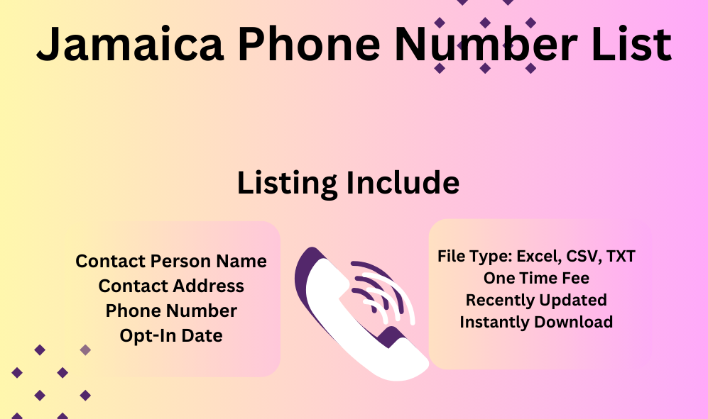 Jamaica phone number list