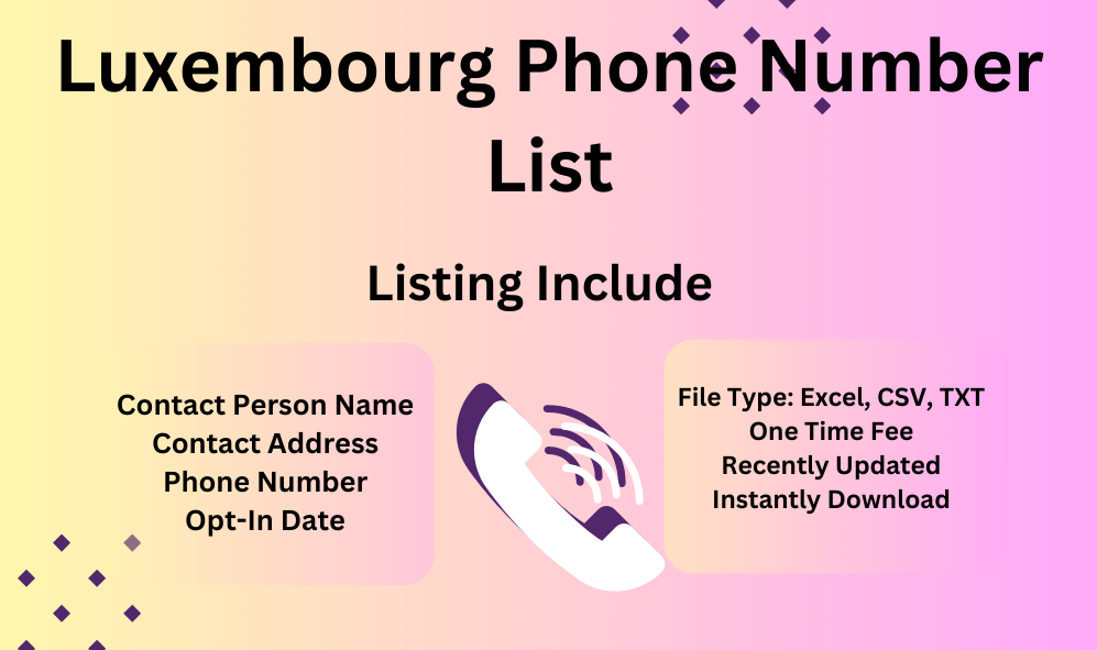 Luxembourg phone number list