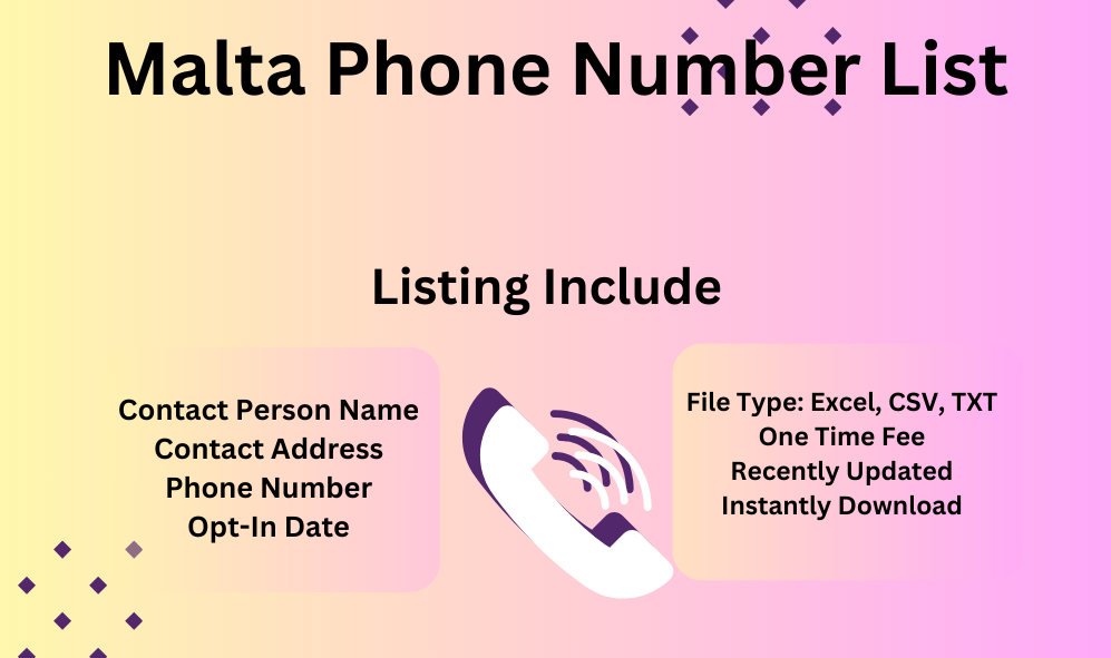 Malta phone number list