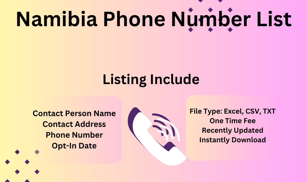 Namibia phone number list