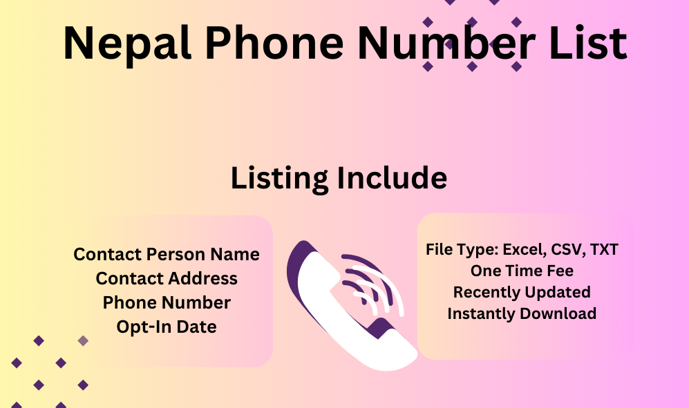 Nepal phone number list