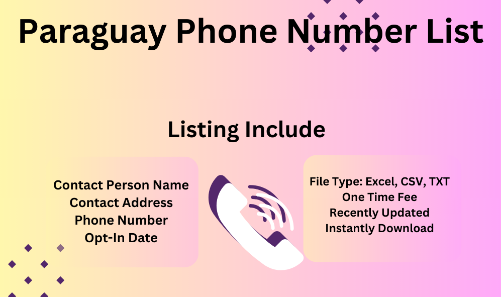 Paraguay phone number list