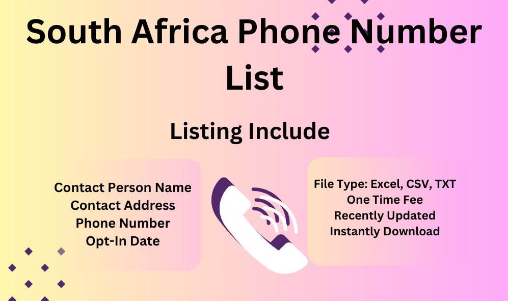 South Africa phone number list