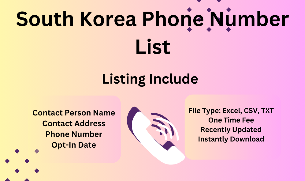 South Korea phone number list