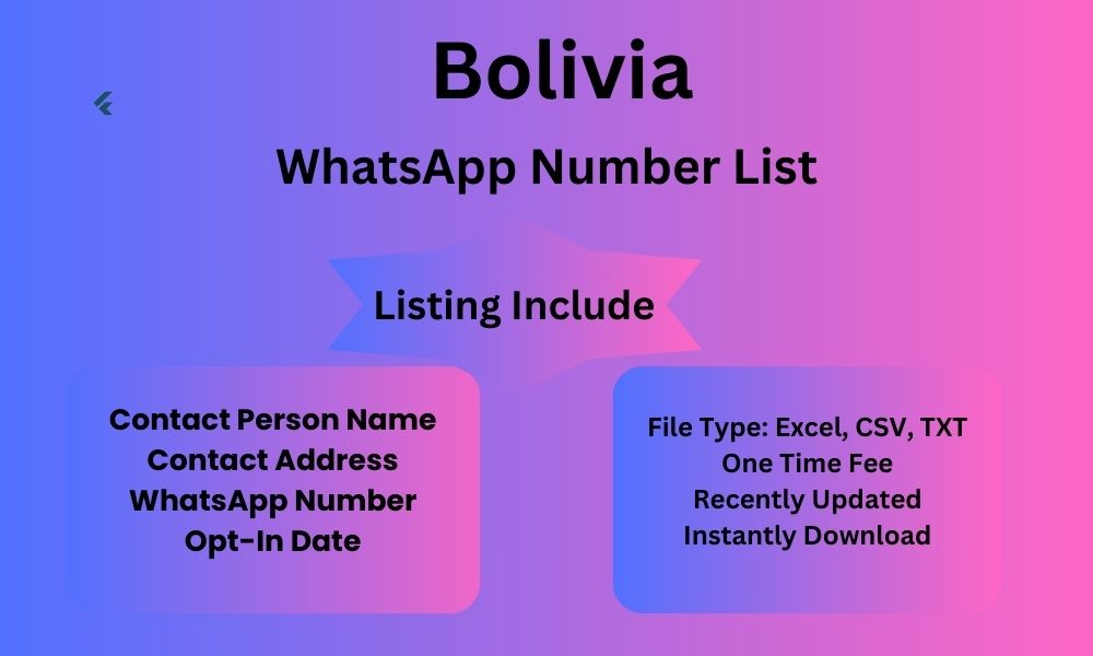 Bolivia whatsapp number list