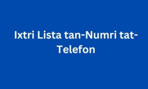 Ixtri Lista tan-Numri tat-Telefon