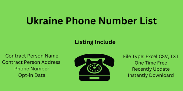 Ukraine phone number list