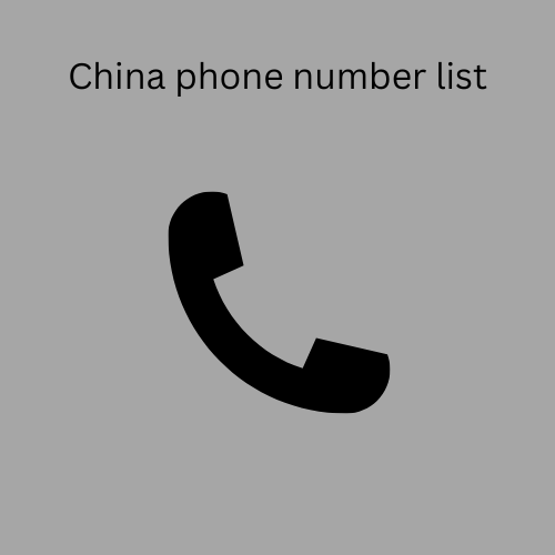 China phone number list